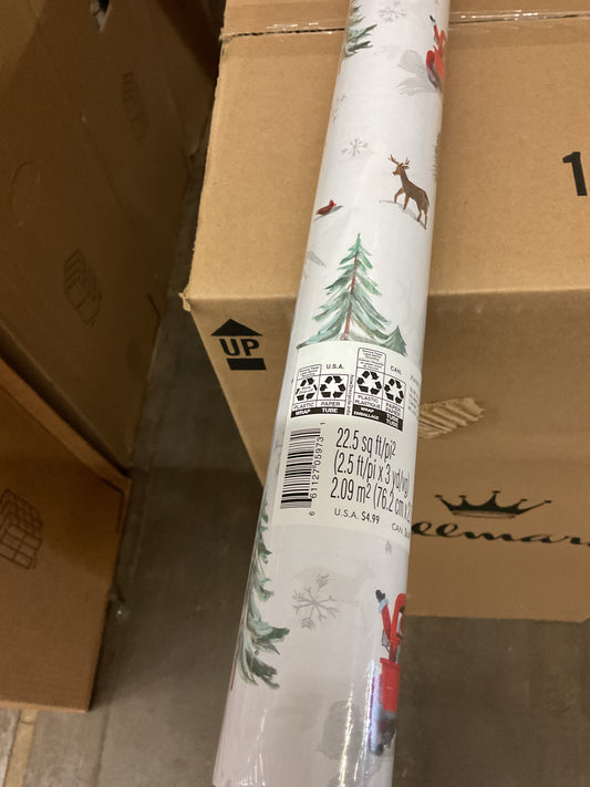 Christmas Roll Wrap Red Trucks (22.5 sq ft)