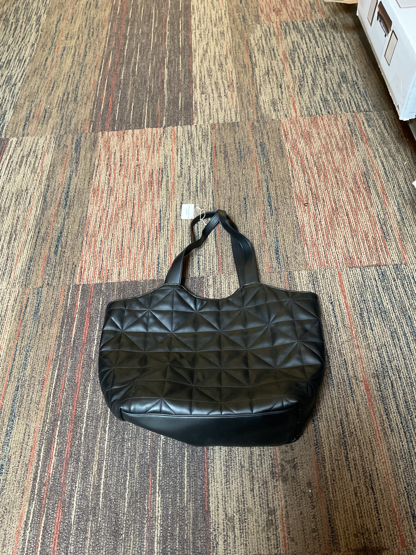 (Clearance )FINAL SALE-Black Quilted Shoulder Bag Tote