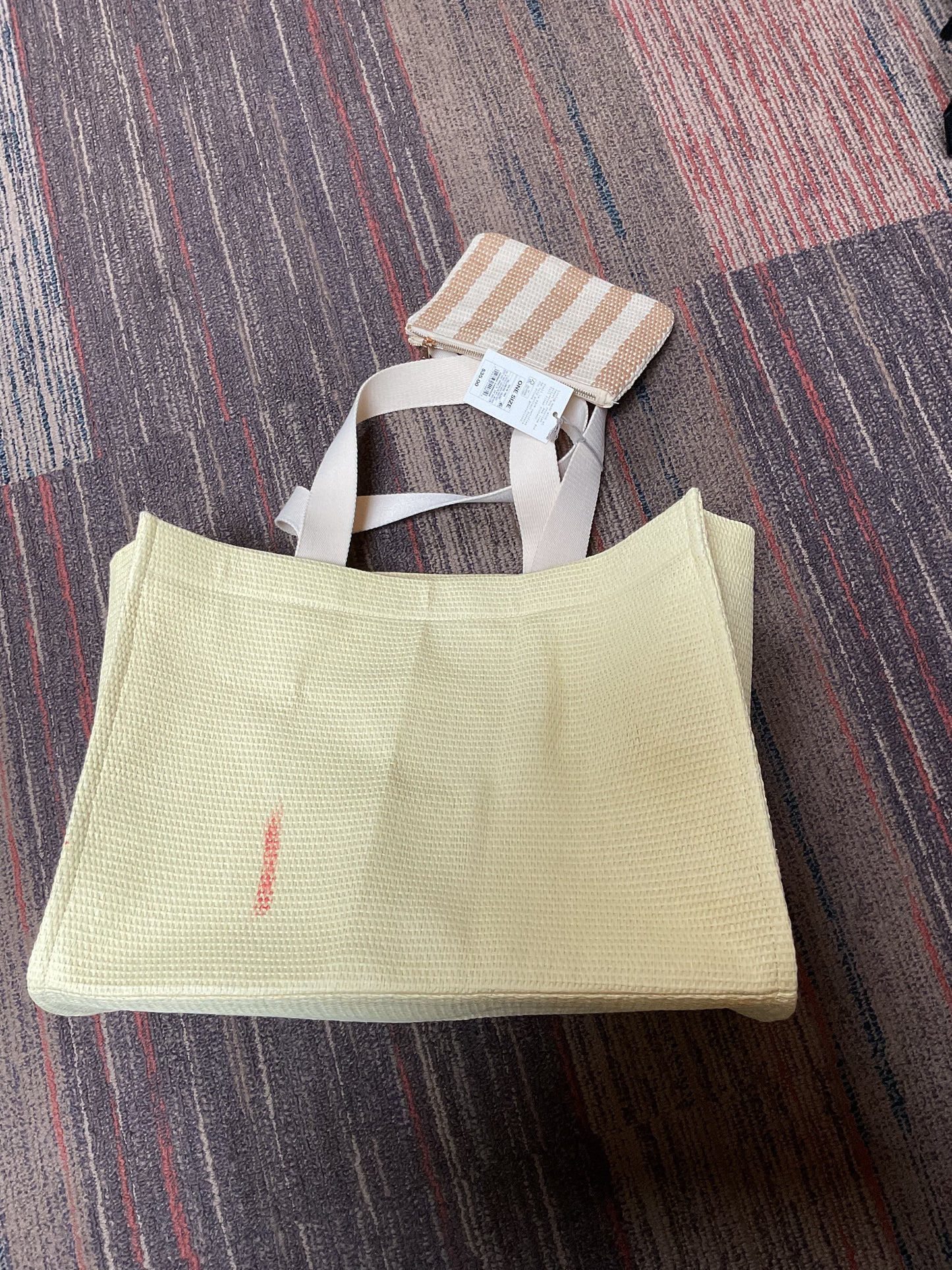 THRIFTY 70- YELLOW TOTE BAG WITH COIN BAG