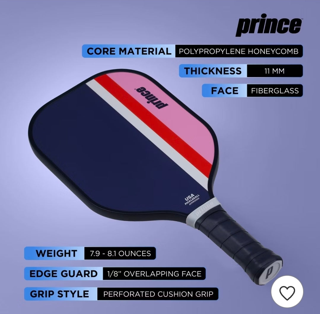 Prince Sports Recreational Pickleball Paddle - Pink/Navy