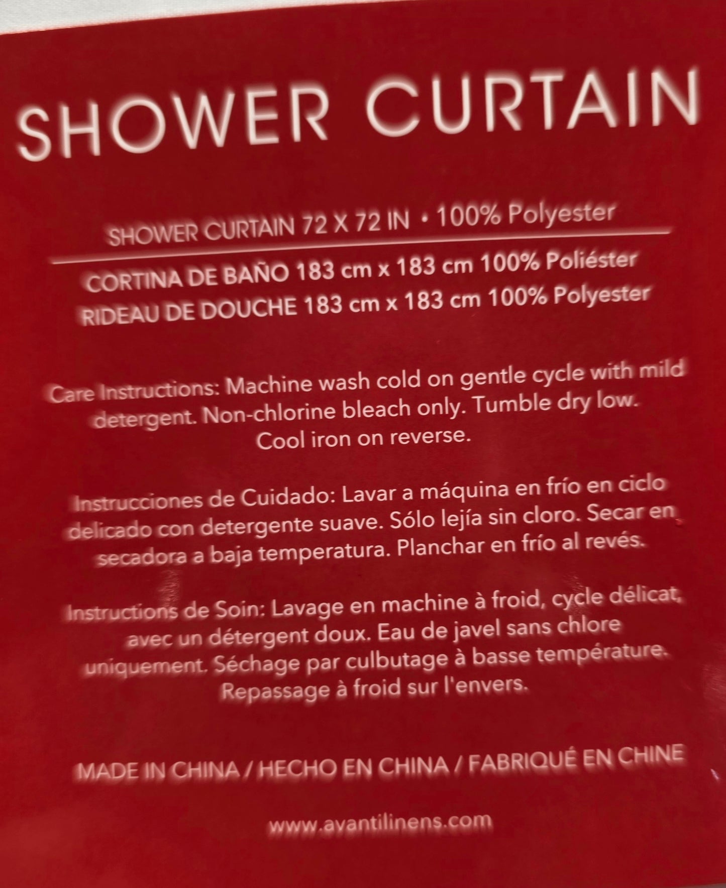 Avanti Winter Snowmen Shower Curtain 72" x 72"