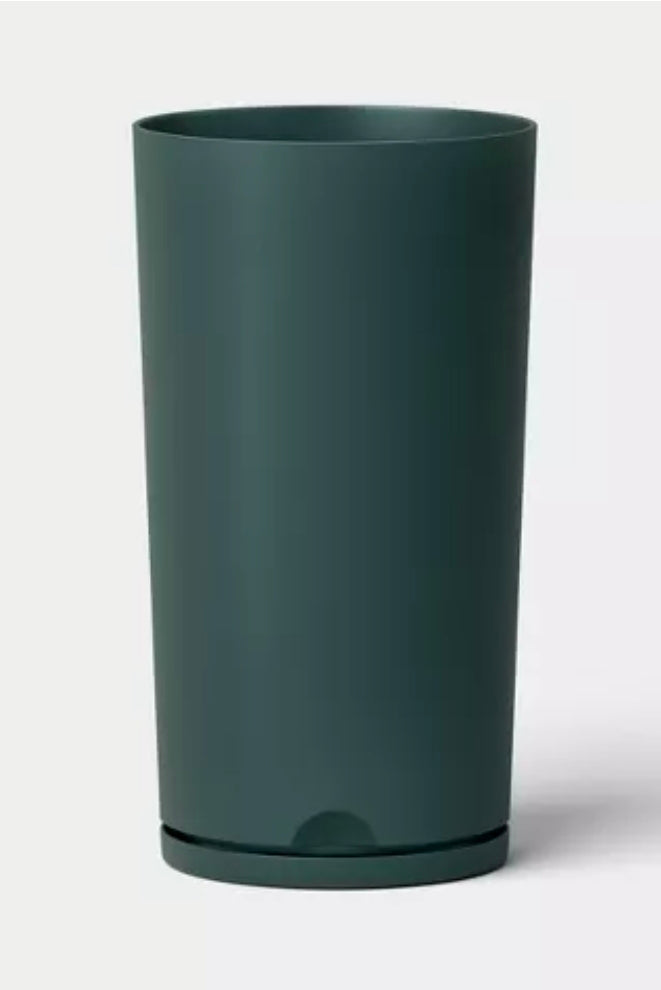 Recycled Resin Indoor Outdoor Planter 12"x21" Green - Room Essentials™