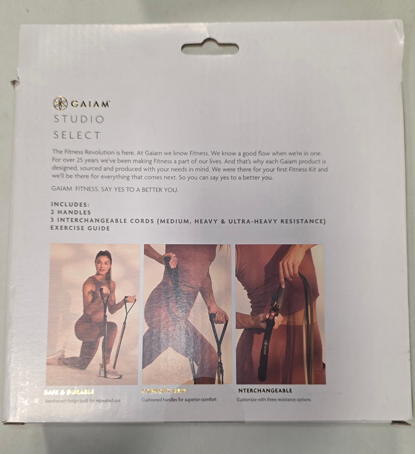 Gaiam Studio Select 3-in-1 Resistance Tube