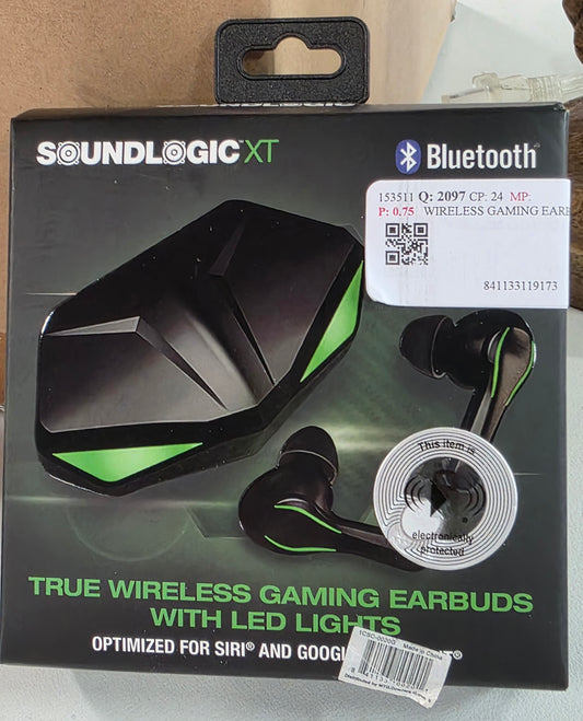 SOUNDLOGIC XT True Wireless Gaming Earbuds with LED Lights