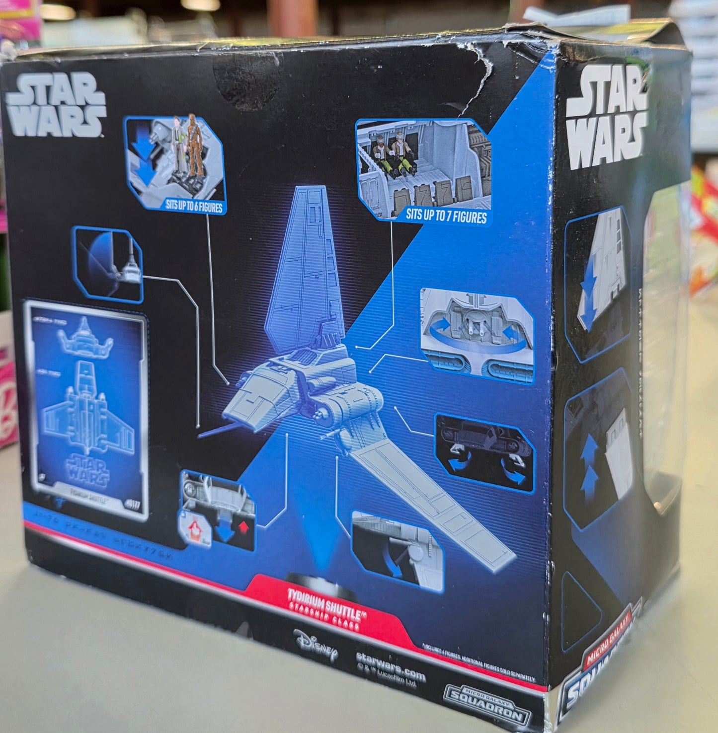 Star Wars Micro Galaxy Squadron Tydirium Shuttle #0177 Damaged Box