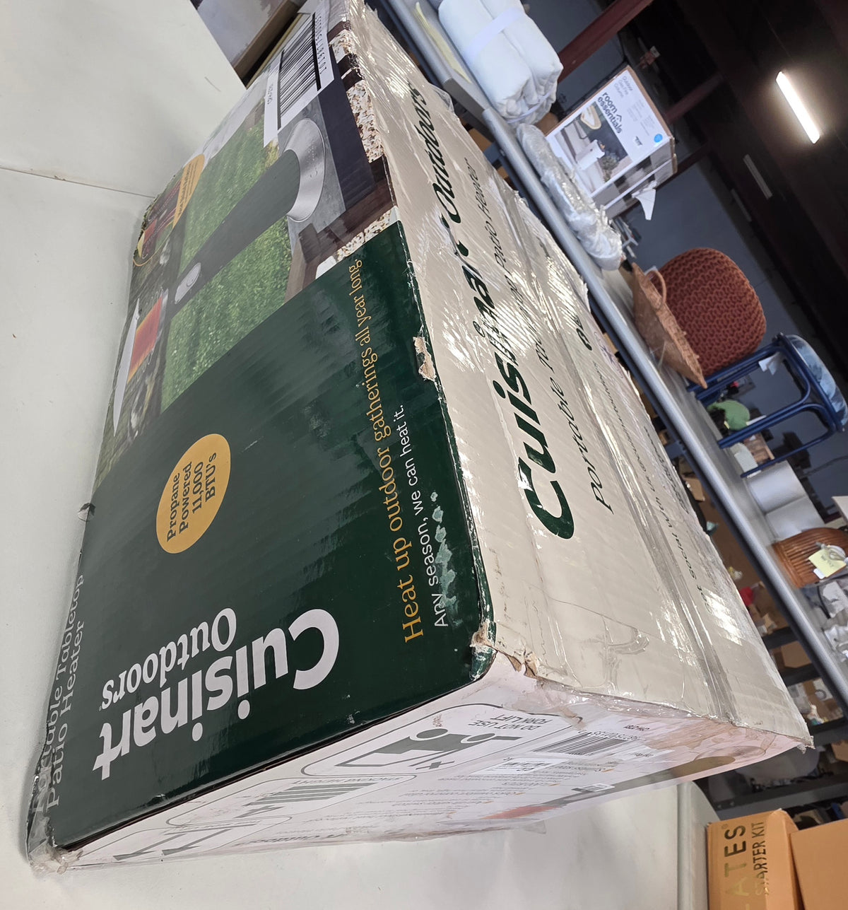Cuisinart Tabletop Patio Heater Sage Green OPEN DAMAGED BOX PICKUP ONLY