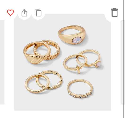 Ring set - 7pcs