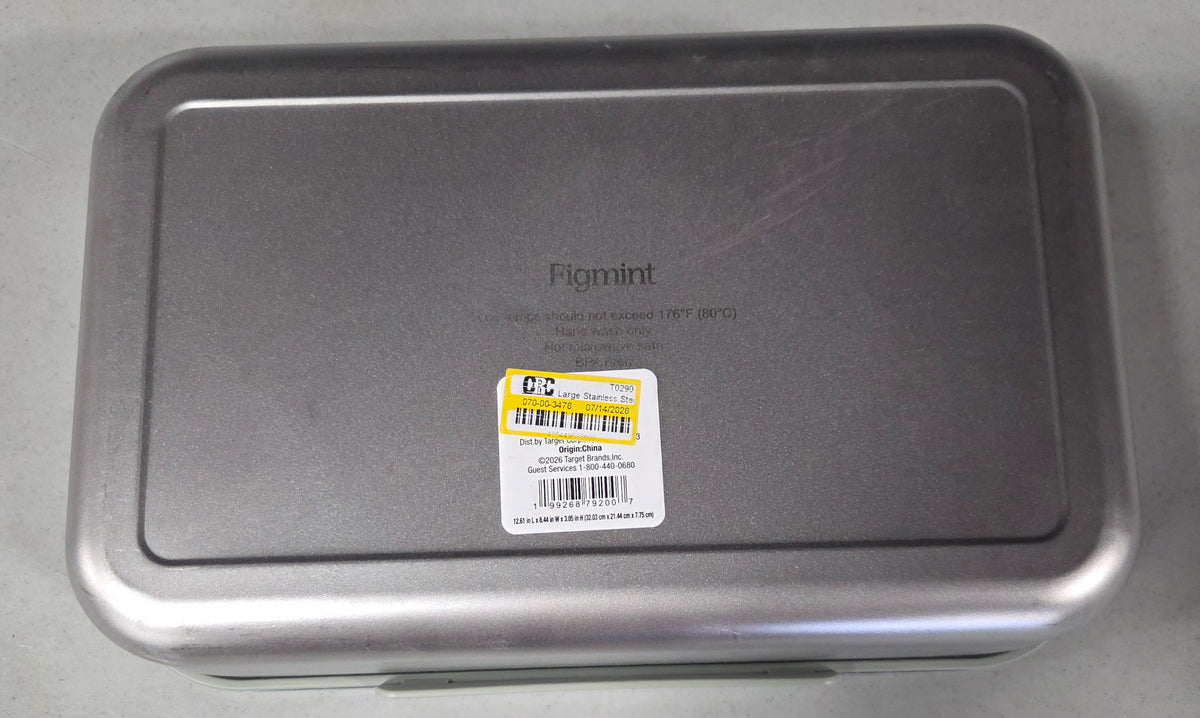 Figmint snack stainless steel bento box - SOME MINOR COSMETIC FLAWS