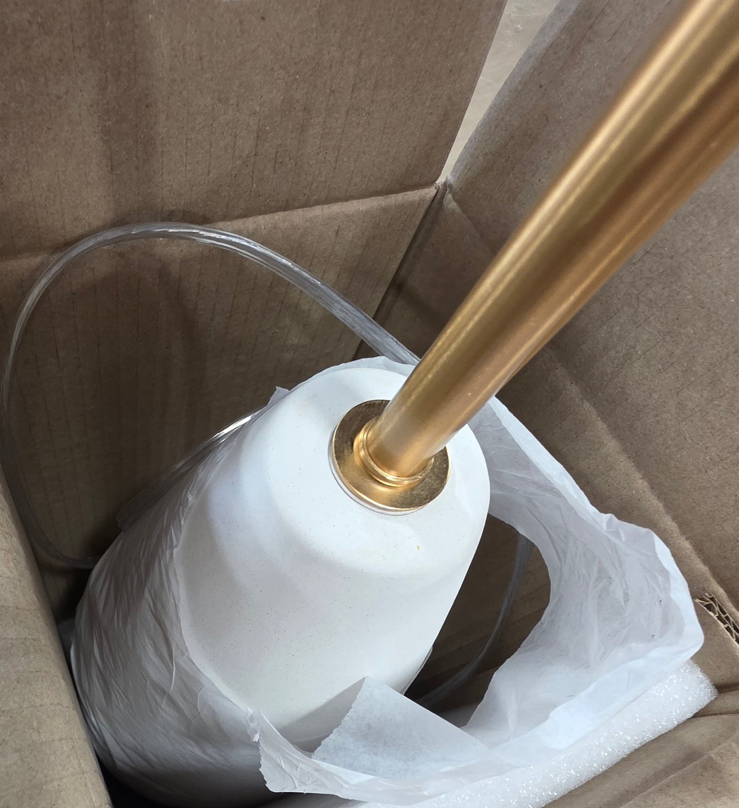 Floor Lamp 55" Wavy Shade Collection Ceramic Base Floor Lamp White