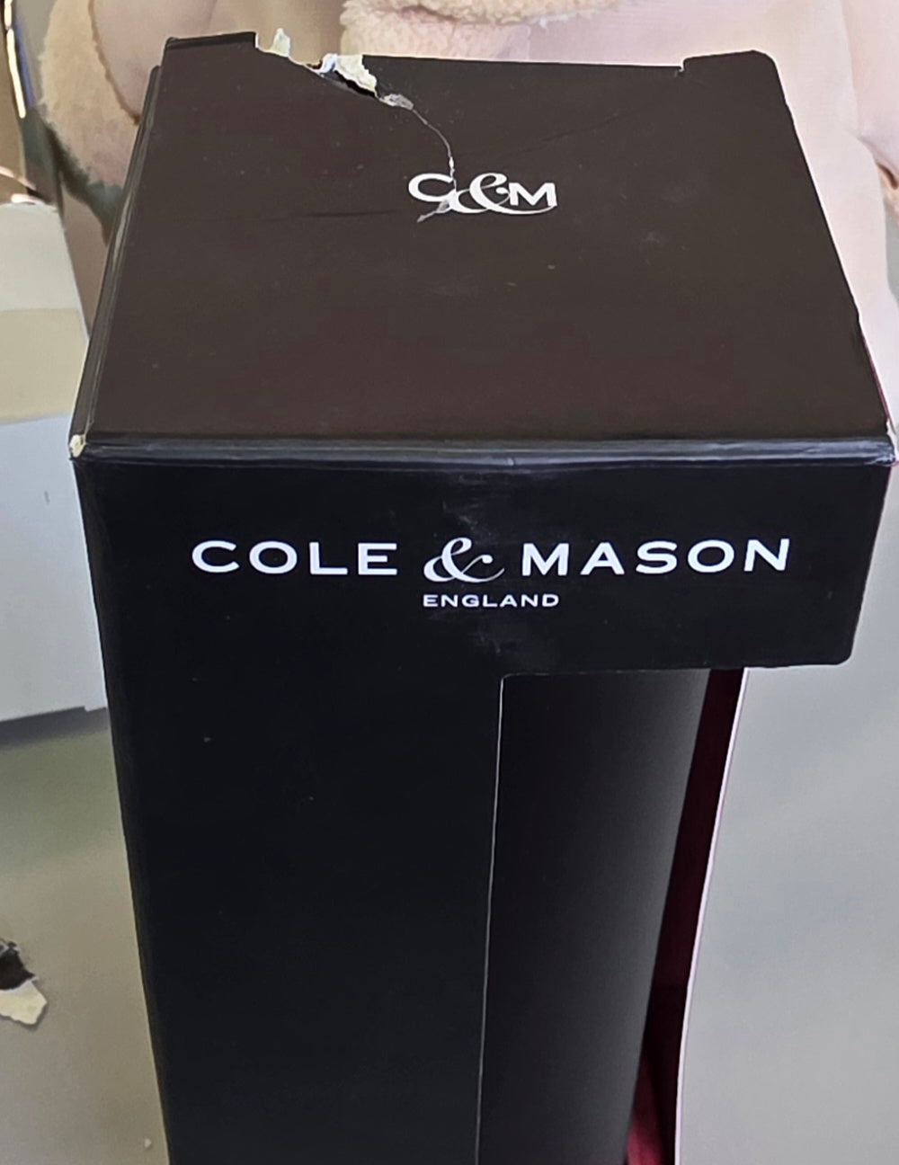 Cole & Mason Electric Gravity Salt and Pepper Grinder Black