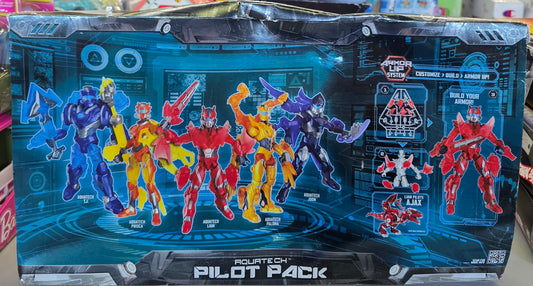 Armorsaurs Pilot Action Figure 3.75" Exclusive 5-Pack Poseable Figure with Armor and Weapons