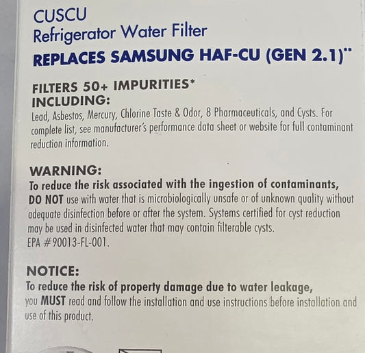 Culligan CUL1000 Replacement LG (LT1000P) Refrigerator Water Filter: Filters