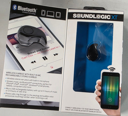 SOUNDLOGICXT Bluetooth Wireless Earbud with Built In Mic