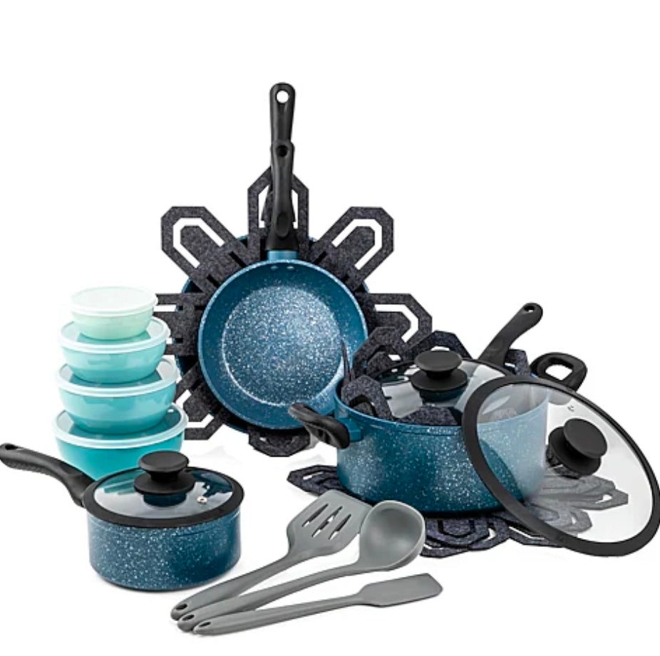 Brooklyn Steel Milky Way 24-pc. Non-Stick Cookware Set - AS-IS. PICKUP ONLY