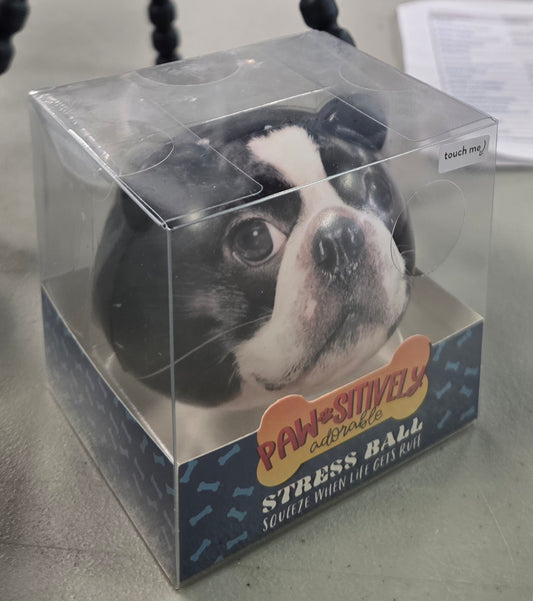 Stress Ball - Paw-sitively Adorable Boston Terrier stress ball