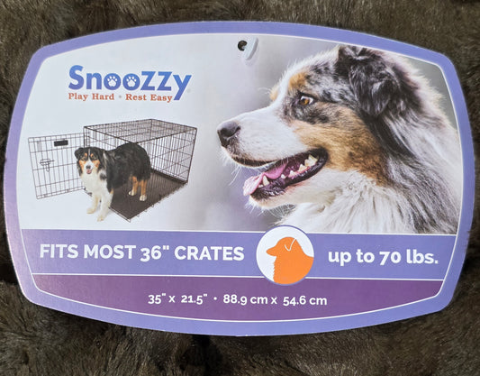 SnooZZy® Cozy Comforter Brown Dog Kennel Mat Large