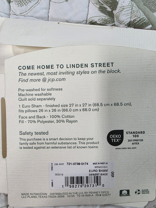 Linden Street Euro Sham*