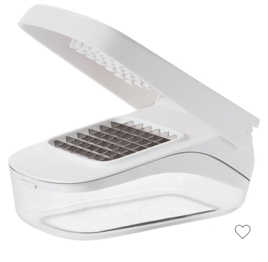 THRIFTY 70 - OXO softworks vegetable chopper with easy pour opening - AS IS - USED - FINAL SALE - NO RETURNS