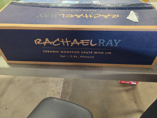 Rachael Ray 3qt ceramic nonstick sauté with lid