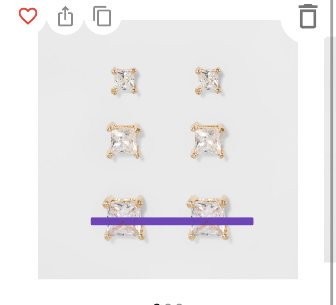 Earring set - 2 pairs