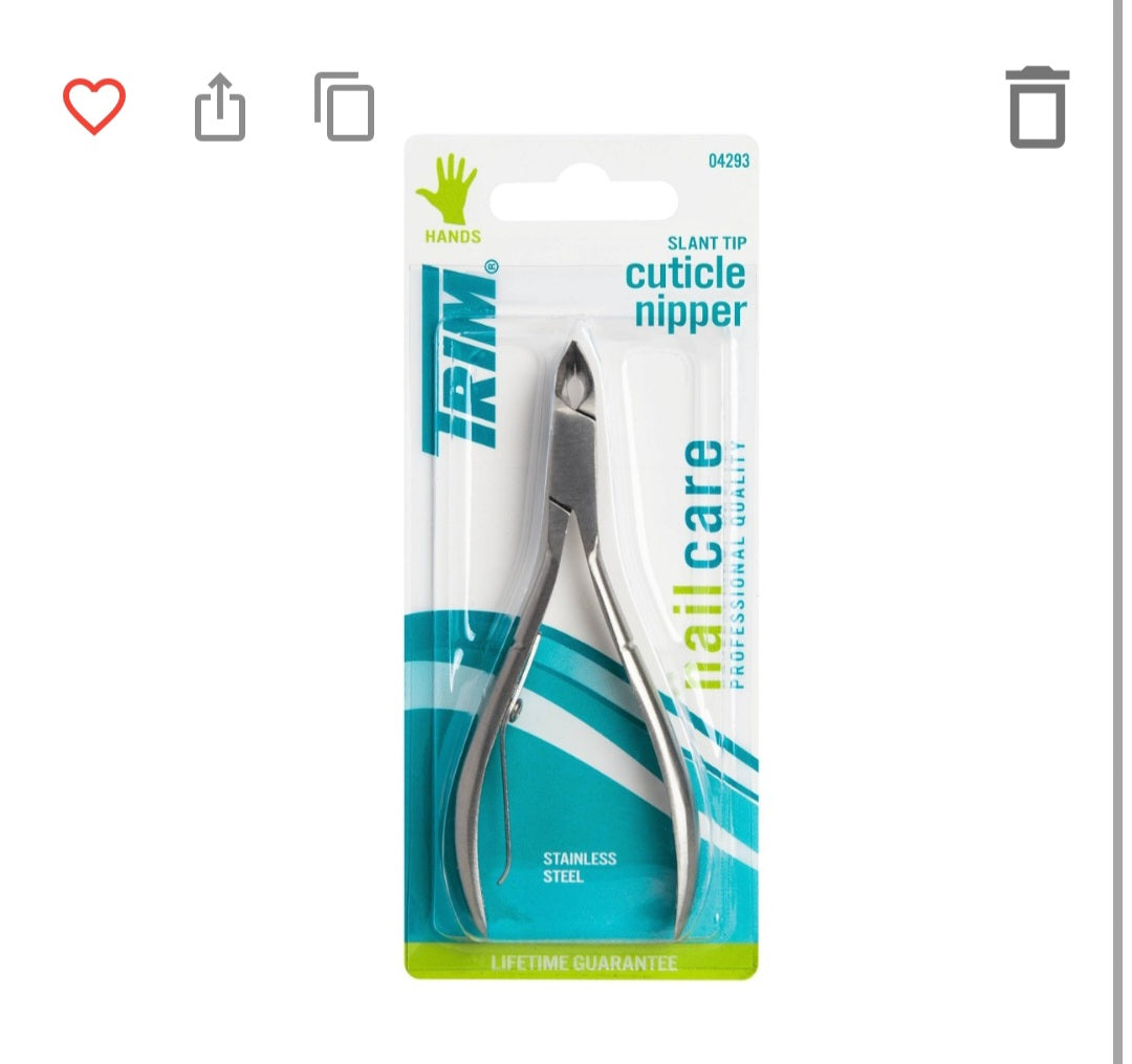 Nail care professional quality cuticle nipper