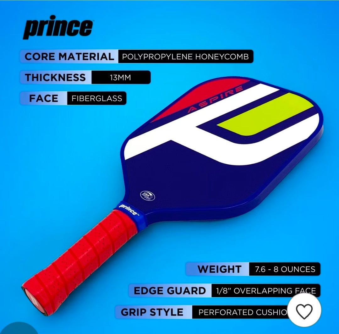 Prince Sports Recreational Series Paddles - Retro Red/Green/Blue - Put if package