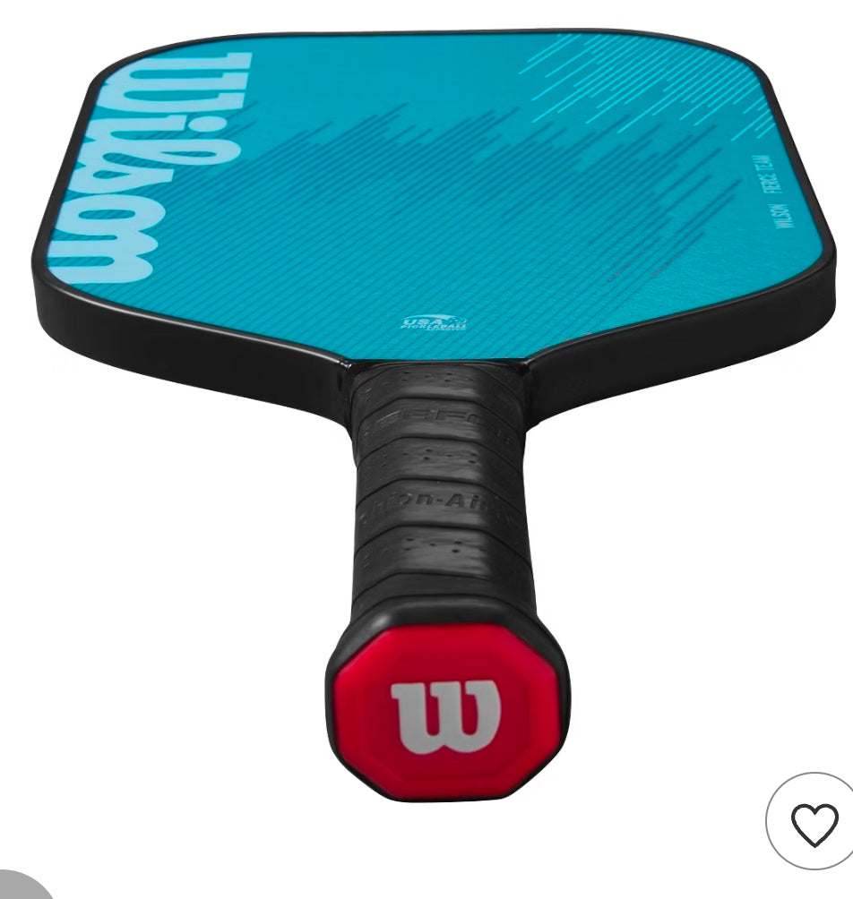 Wilson 16'' Fierce Team Traditional Pickleball Paddle - Blue: Fiberglass Material, 4-1/4" Grip Size
