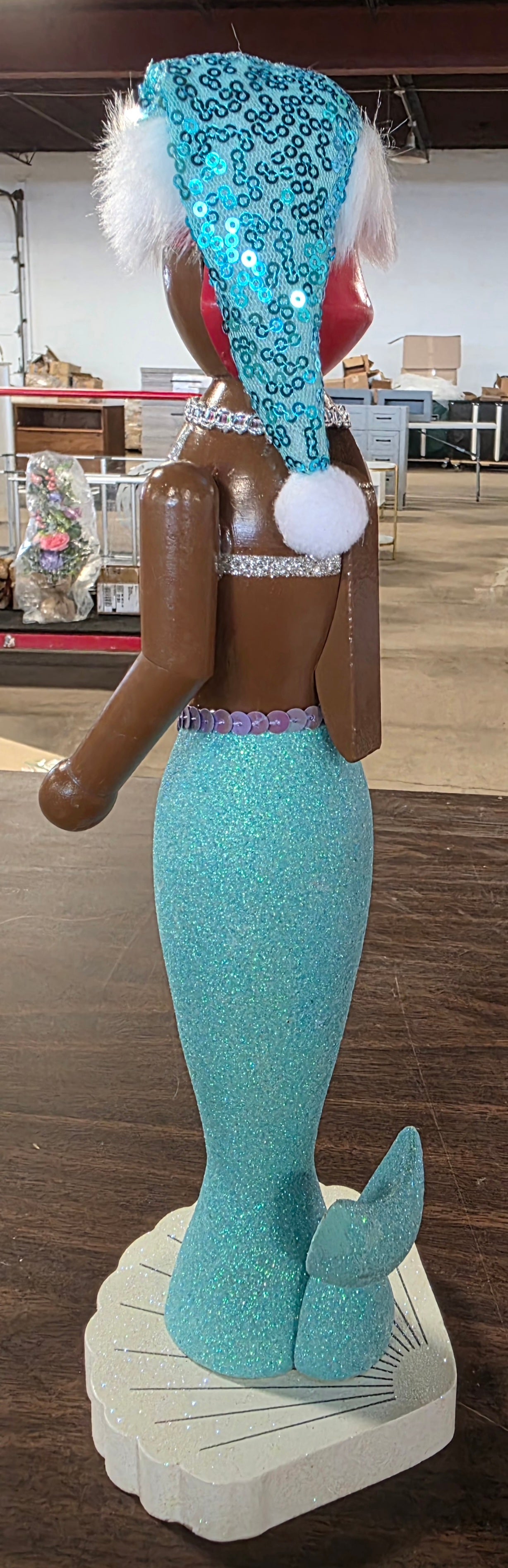 This North Pole Trading Co. African American mermaid 14" Nutcracker 2025