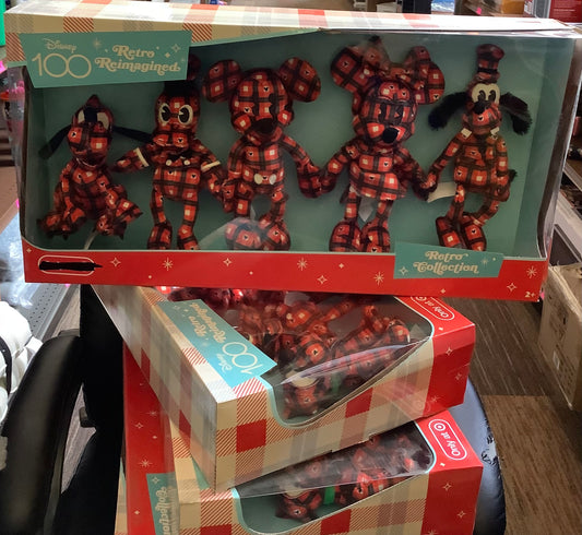 Disney100 Years of Wonder Retro Reimagined Plaid Fleece
Plush Collector Set 5pk