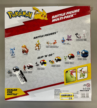 Pokémon Battle Figure 10 Pack - One 4.5-Inch Flygon Figure plus eight 2-Inch Battle Figures including Pikachu - AS IS - MISSING LECHONK