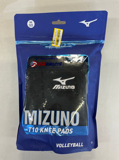 Mizuno T10 Plus Volleyball Knee Pads - Black: Adult Protective Gear, Pull-On Design - OPEN PACKAGE