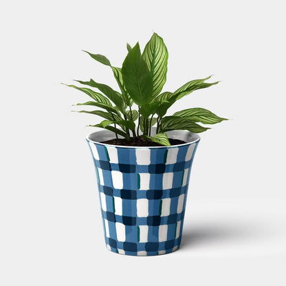 Ceramic Colored Planter Blue/Green 8" - Threshold™ - FOR PICKUP ONLY
