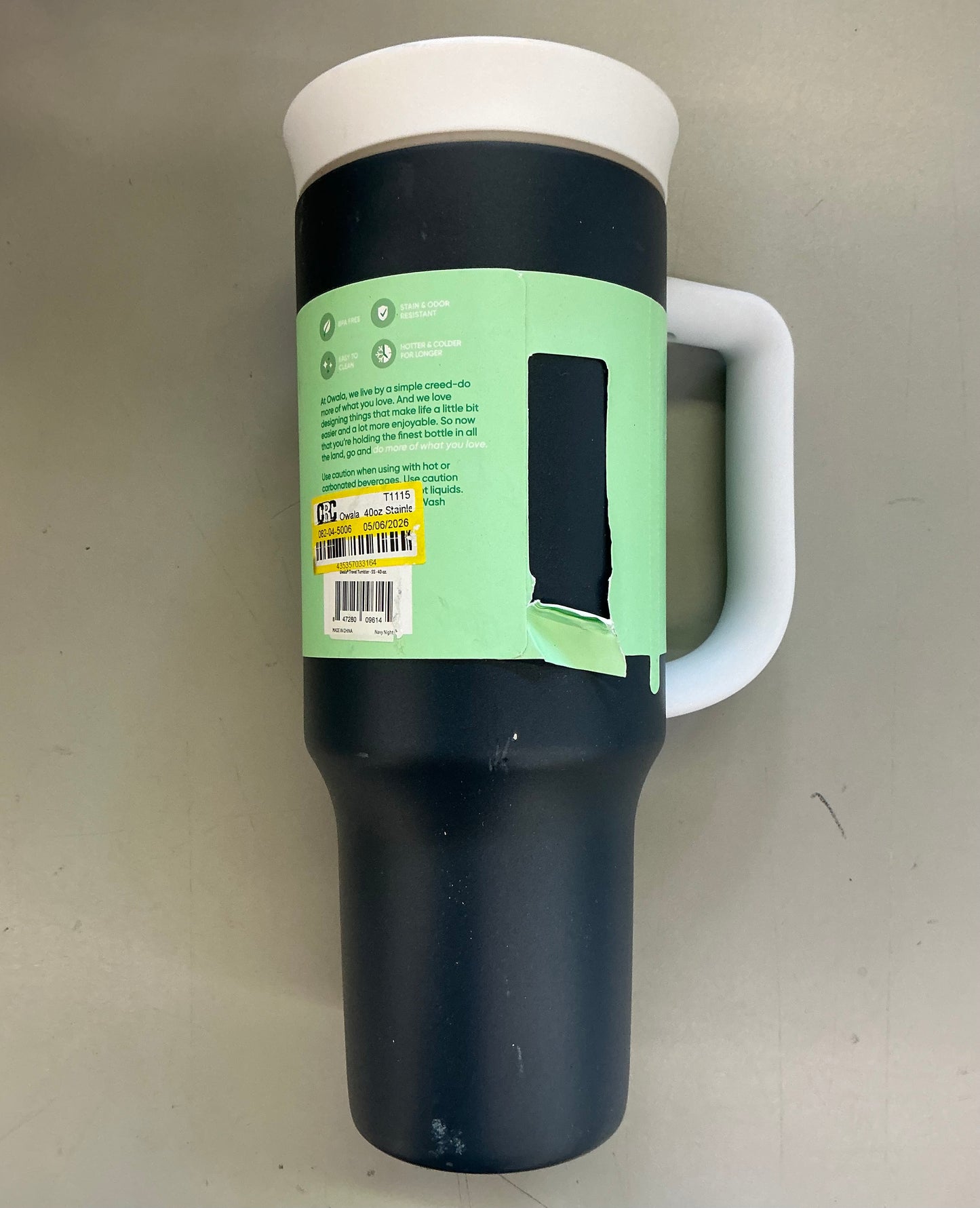 Owala 40oz Stainless Steel Straw Tumbler - SOME MAY BE MISSING STRAW - MINOR COSMETIC DAMAGE (see pictures)