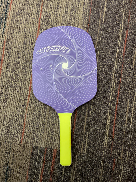 Purple pickleball paddle
