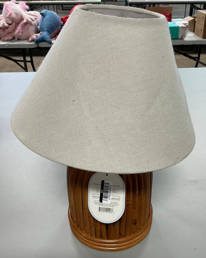 THRIFTY 70 - Woven Table Lamp - Threshold™ designed with Studio McGee - Out of Box - Damage from Shipping (see pictures) - FINAL SALE- NO RETURNS - AS IS- FOR PICKUP ONLY