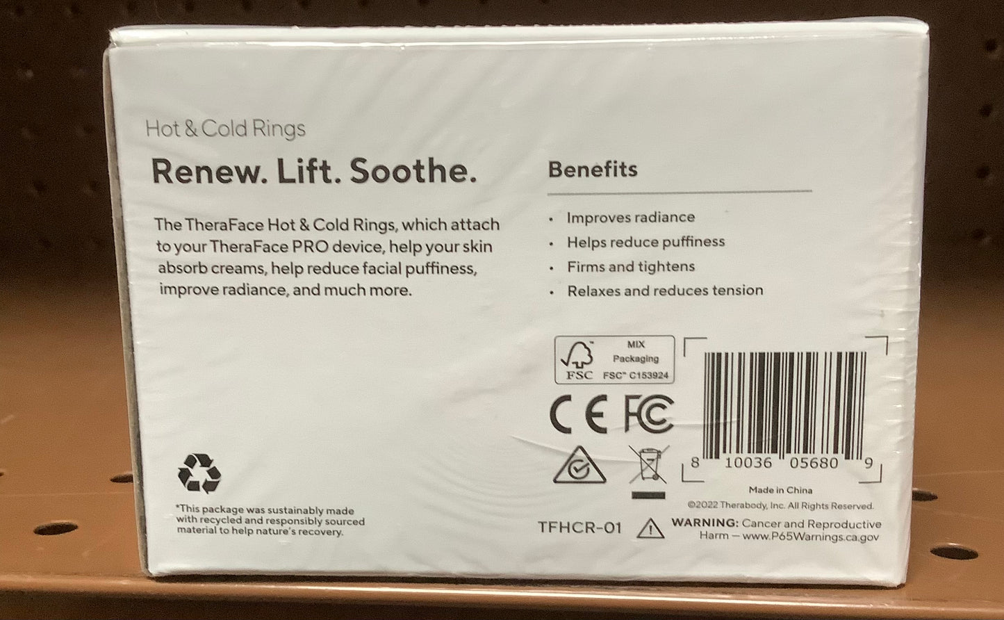 Therabody TheraFace Hot & Cold Rings - White