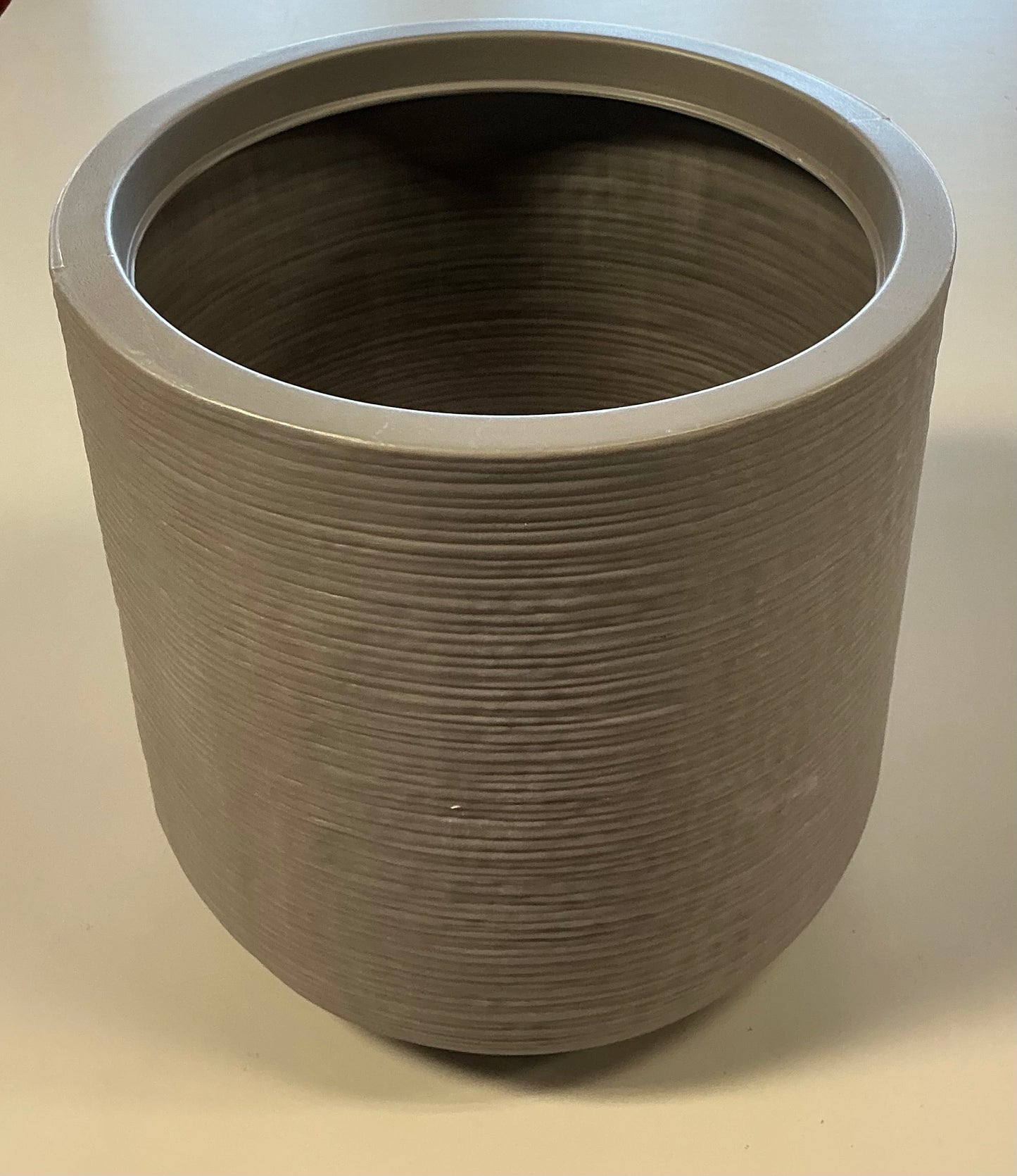 Fluted Outdoor Planter Gray 12" - Threshold™ - Minor Cosmetic Defect (see pictures) - FOR PICKUP ONLY