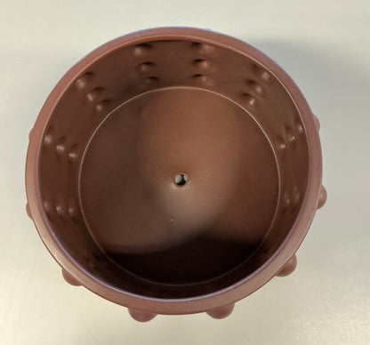 A.I.M 5" Raised Dot Textured Inventive Planter - Brown - FOR PICKUP ONLY