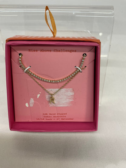 Gold Initial Necklace (AND) - Damaged Packaging (See Pictures)
