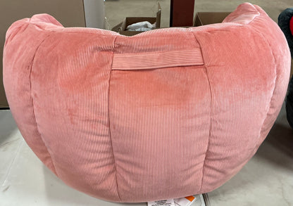 Solid Corduroy Club Kids' Chair - Rose Pink - Bean Bag Toddler Seat, Indoor Upholstered Chair - Out of Package (see pictures)