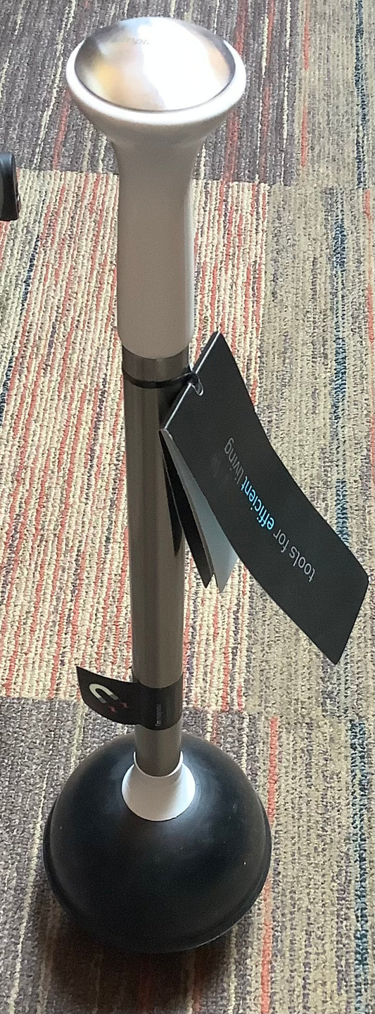 THRIFTY 70-simplehuman Toilet Plunger with Magnetic Caddy Holder