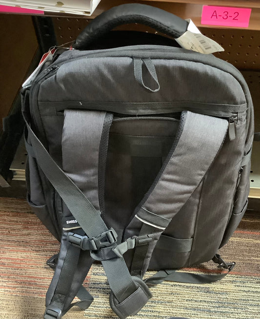 SWISSGEAR Core Travel 22" Backpack - Charcoal Gray:
Polyester, Softside, Water-Resistant