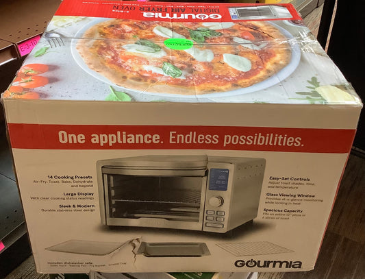 Gourmia Digital Stainless Steel Toaster Oven Air Fryer - Stainless Steel: 1700W, Dishwasher-Safe, Airfryer Toaster Oven