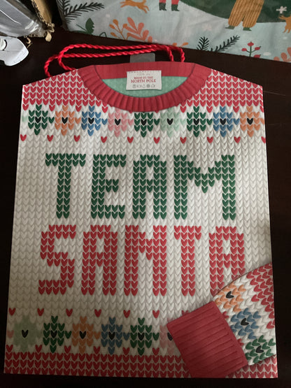 Christmas “Team Santa” Gift Bag