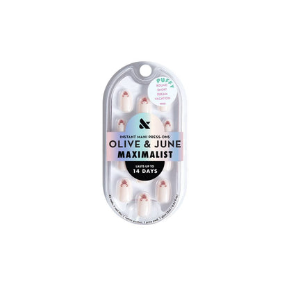 Olive & June Press-On Fake Nails - Maximalist - S Round - Dream Vacation - 42ct