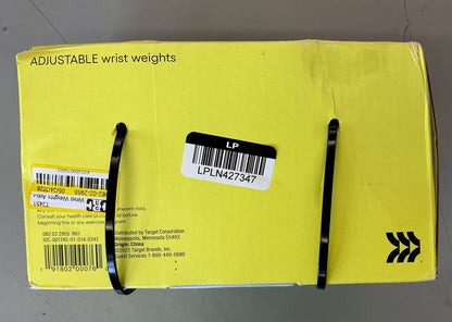 Wrist Weights Anti-microbial 1.5lbs (MISSING 1 WEIGHT, see pictures) - Open Box