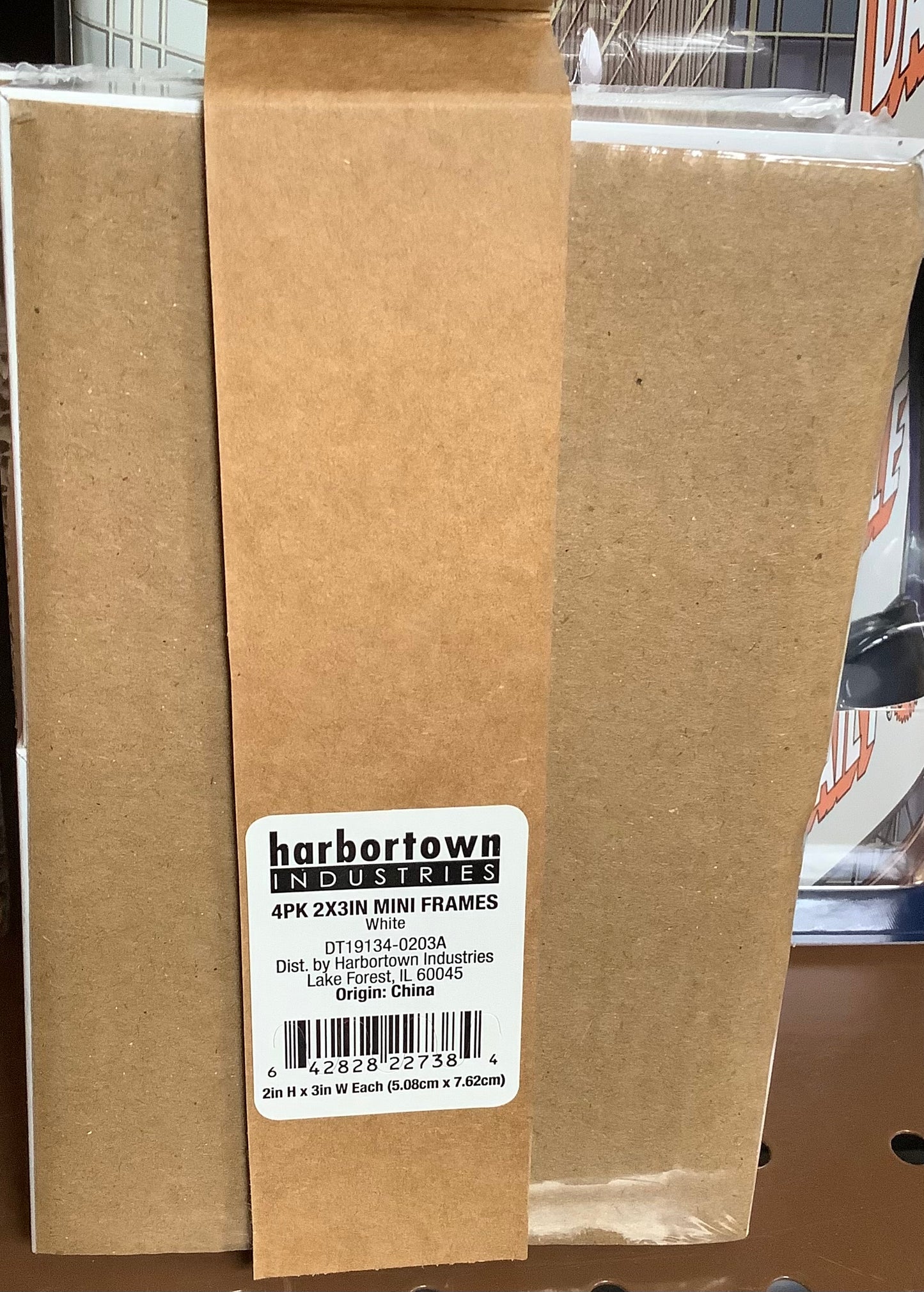 Harbortown 4pk 2"x3" Soft Linear Profile Mini Picture Frames
Matte White