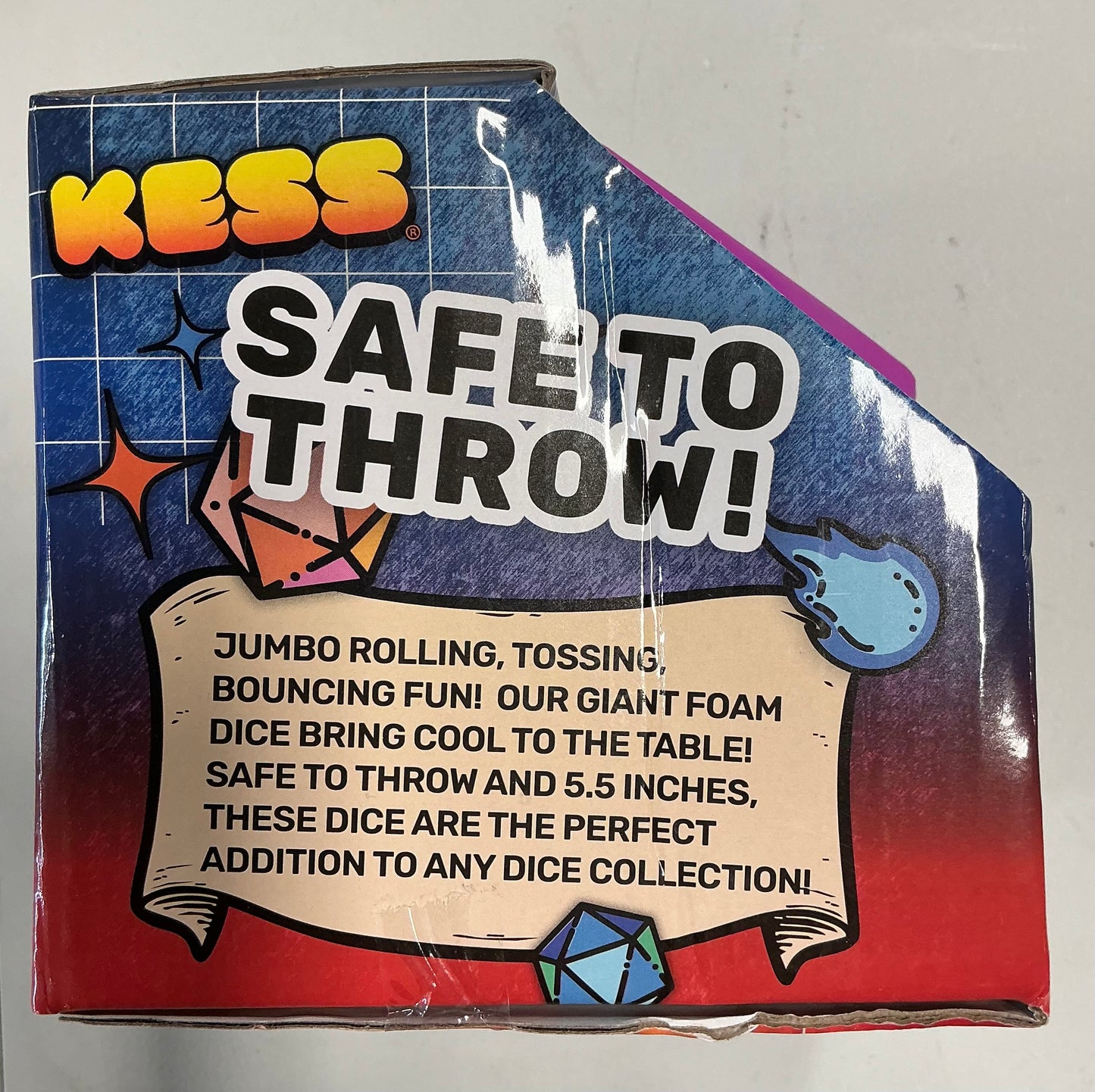 Kess Jumbo Foam Dice Game Purple