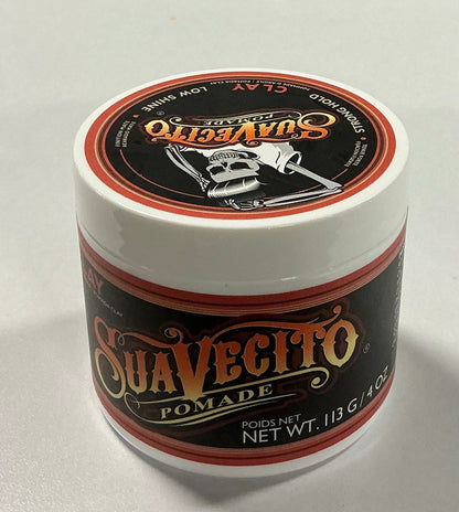 SUAVECITO CLAY POMADE – STRONG HOLD, MATTE FINISH HAIR STYLING FOR MEN | GRITTY TEXTURE & VOLUME | BARBER-APPROVED FOR THICK OR FINE HAIR