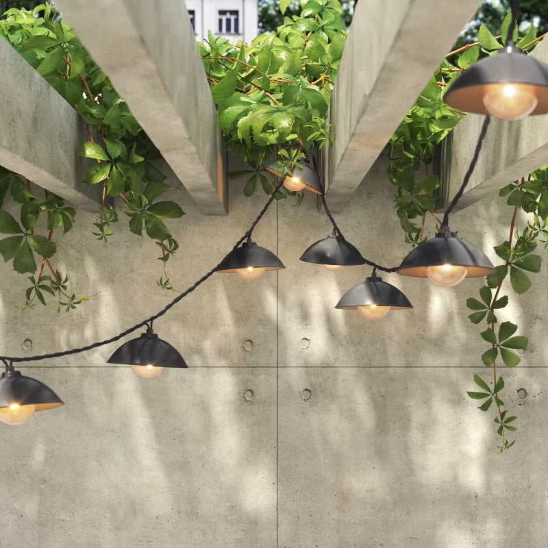 10ct LED Hood Outdoor Lantern String Lights - Threshold™ - Damaged Packaging